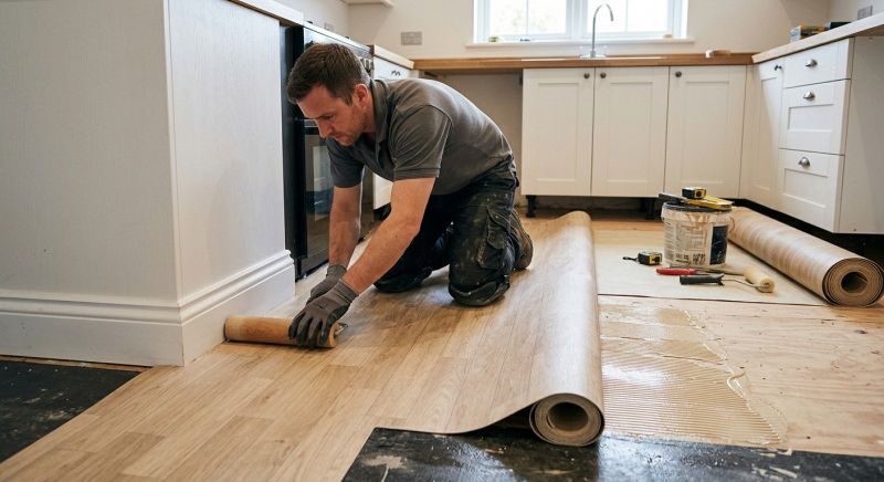 Sheet Linoleum Installation in Evans, CO
